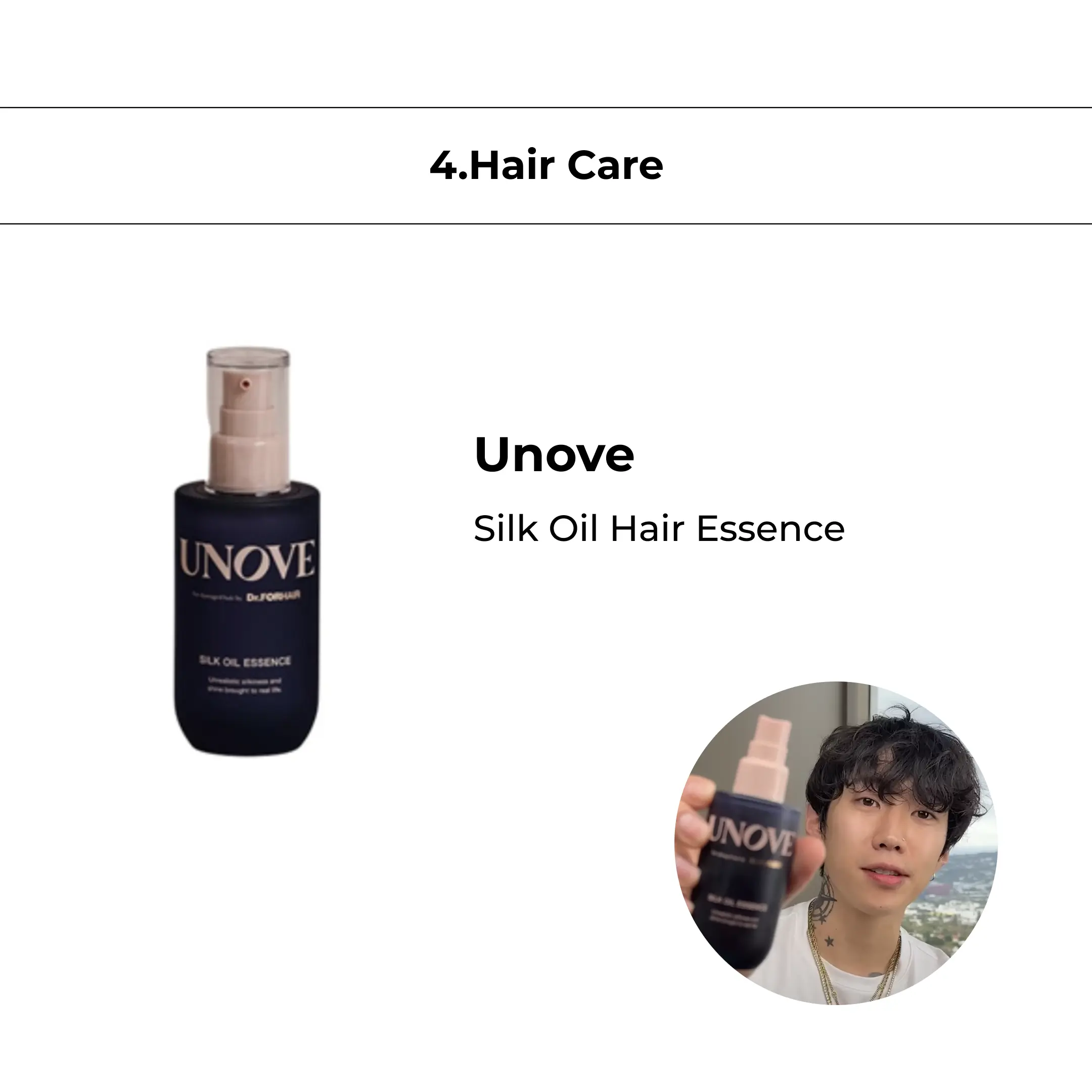 Unove Silk Oil Hair Essence